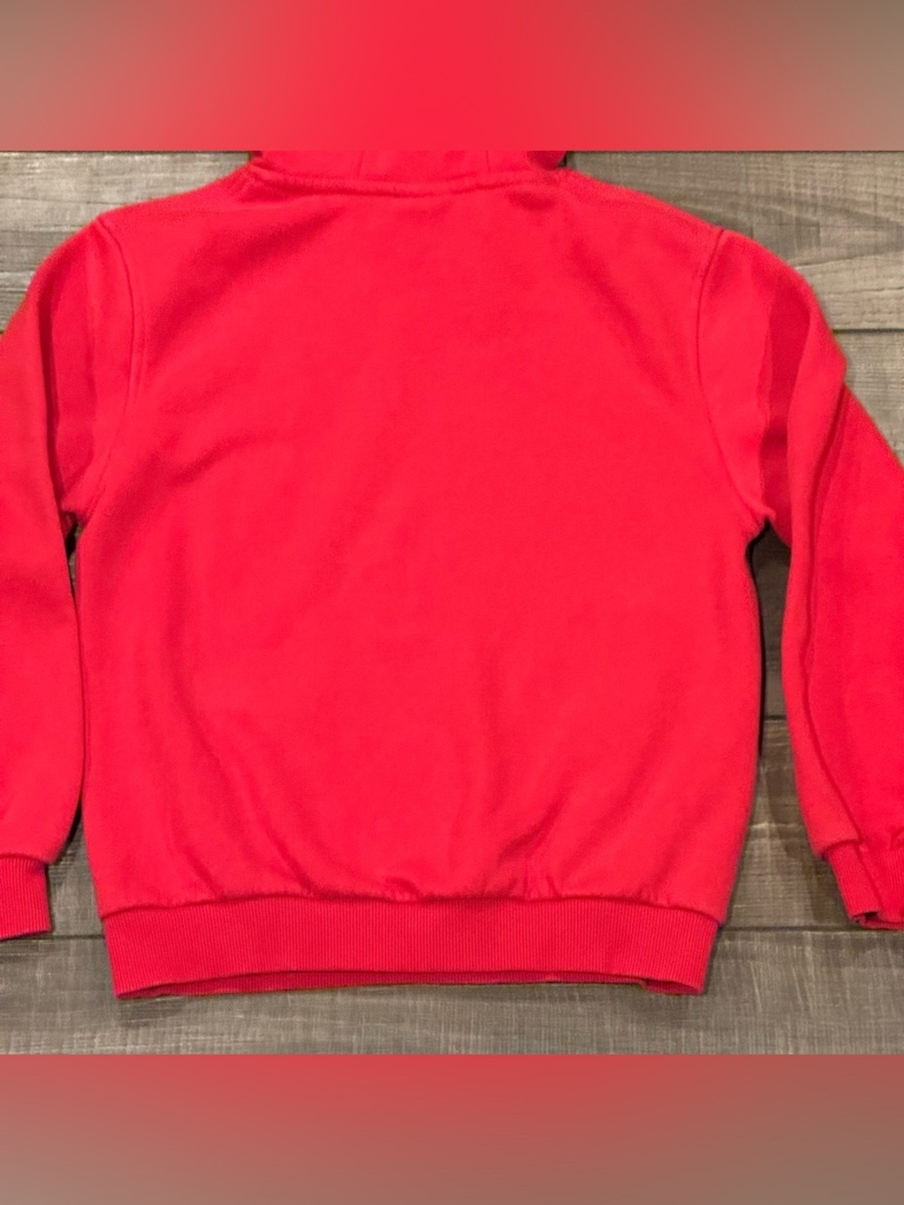 Nike Kids Red Long Sleeve Pullover Hoodie Embroidered Size Medium Unisex - Picture 7 of 10